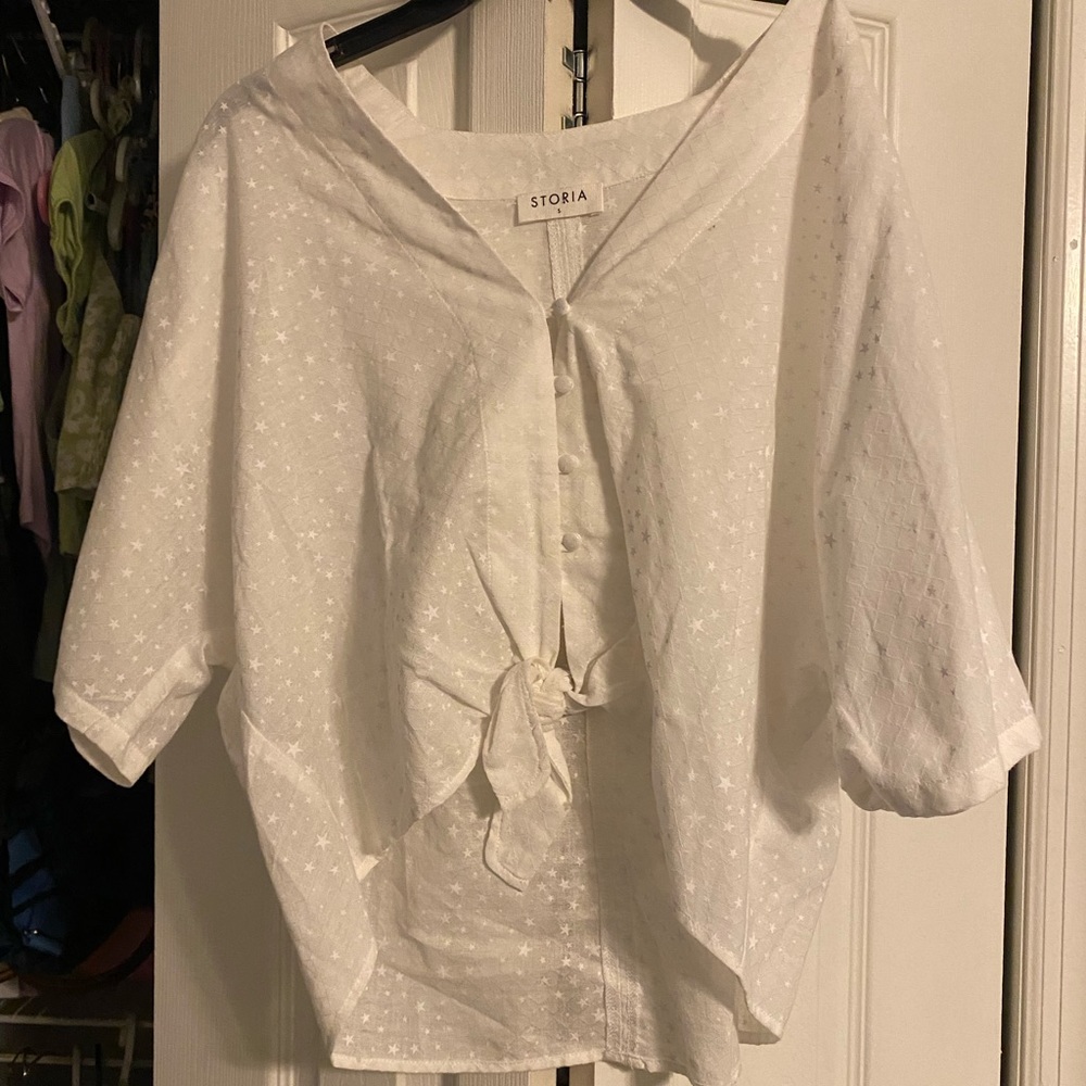 Star print blouse